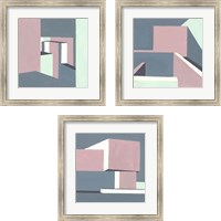 Framed 'Shadow of the Walls 3 Piece Framed Art Print Set' border=