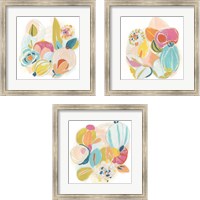 Framed Floral Vibe 3 Piece Framed Art Print Set