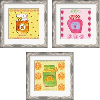 Framed 'Pretty Jams and Jellies 3 Piece Framed Art Print Set' border=