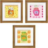 Framed 'Pretty Jams and Jellies 3 Piece Framed Art Print Set' border=