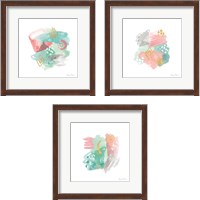Framed 'Faridas Abstract 3 Piece Framed Art Print Set' border=