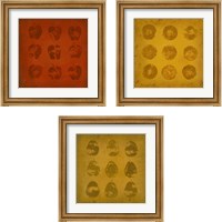 Framed 'All Lined Up Fruits 3 Piece Framed Art Print Set' border=