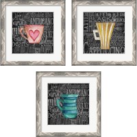 Framed 'Coffee of the Day 3 Piece Framed Art Print Set' border=