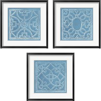 Framed 'Garden Schematic 3 Piece Framed Art Print Set' border=