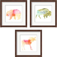 Framed 'Agate Animal 3 Piece Framed Art Print Set' border=