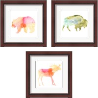 Framed 'Agate Animal 3 Piece Framed Art Print Set' border=