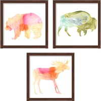 Framed 'Agate Animal 3 Piece Framed Art Print Set' border=