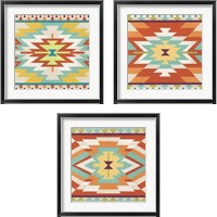 Framed 'Mesa Motif 3 Piece Framed Art Print Set' border=