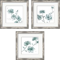 Framed 'Traces of Flowers 3 Piece Framed Art Print Set' border=