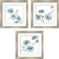Framed Traces of Flowers 3 Piece Framed Art Print Set