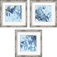 Framed 'Into the Blue 3 Piece Framed Art Print Set' border=