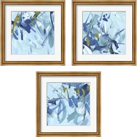 Framed 'Into the Blue 3 Piece Framed Art Print Set' border=