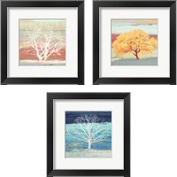 Framed Treescape 3 Piece Framed Art Print Set