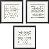 Framed 'Nordic Vibes 3 Piece Framed Art Print Set' border=