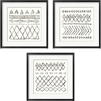 Framed 'Nordic Vibes 3 Piece Framed Art Print Set' border=