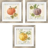 Framed 'Floursack Autumn 3 Piece Framed Art Print Set' border=