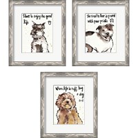 Framed Strike a Paws 3 Piece Framed Art Print Set