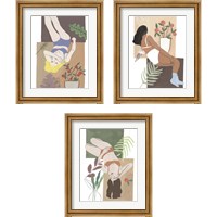 Framed Lying Woman 3 Piece Framed Art Print Set