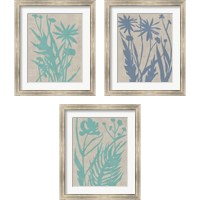 Framed Dusk Botanical 3 Piece Framed Art Print Set