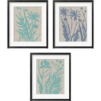 Framed 'Dusk Botanical 3 Piece Framed Art Print Set' border=