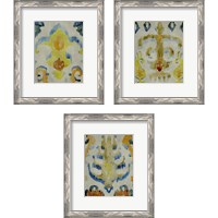 Framed 'Bohemian Ikat 3 Piece Framed Art Print Set' border=