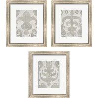 Framed Shadow Ikat 3 Piece Framed Art Print Set