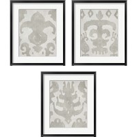 Framed Shadow Ikat 3 Piece Framed Art Print Set