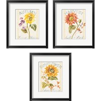 Framed Floursack Autumn 3 Piece Framed Art Print Set