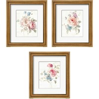 Framed 'Cottage Garden 3 Piece Framed Art Print Set' border=