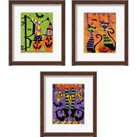 Framed 'Spooky Fun 3 Piece Framed Art Print Set' border=