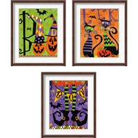 Framed 'Spooky Fun 3 Piece Framed Art Print Set' border=