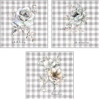 Framed Sketchbook Garden Checker 3 Piece Art Print Set
