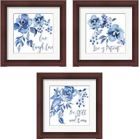 Framed Delft Delight 3 Piece Framed Art Print Set