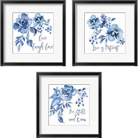 Framed Delft Delight 3 Piece Framed Art Print Set