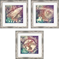 Framed Universe Galaxy 3 Piece Framed Art Print Set