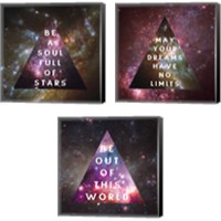 Framed Out of this World  3 Piece Canvas Print Set