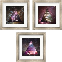 Framed 'Out of this World  3 Piece Framed Art Print Set' border=