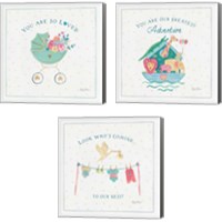 Framed Happy Baby 3 Piece Canvas Print Set