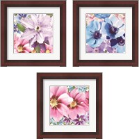 Framed Clematis 3 Piece Framed Art Print Set