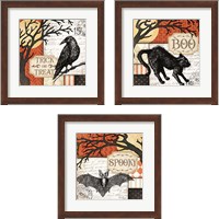 Framed Halloween 3 Piece Framed Art Print Set