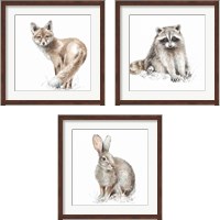 Framed Forest Friends 3 Piece Framed Art Print Set