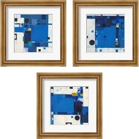 Framed 'Blueberry Hill 3 Piece Framed Art Print Set' border=