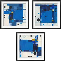 Framed 'Blueberry Hill 3 Piece Framed Art Print Set' border=