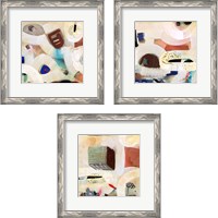 Framed 'Brain Freeze 3 Piece Framed Art Print Set' border=