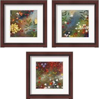 Framed 'Gardens in the Mist 3 Piece Framed Art Print Set' border=