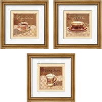 Framed 'Coffee 3 Piece Framed Art Print Set' border=