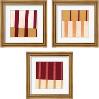 Framed Broken Stripes 3 Piece Framed Art Print Set