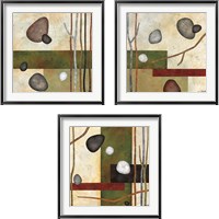 Framed Sticks and Stones 3 Piece Framed Art Print Set