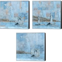 Framed Sailboat 3 Piece Canvas Print Set