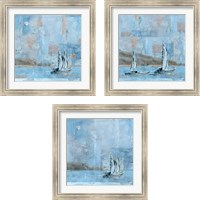 Framed Sailboat 3 Piece Framed Art Print Set